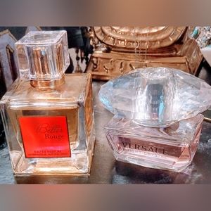 Versace Bright Crystal Pink1.7 OZ.& Better Rough 100ml 3.4 Oz Perfume lot set